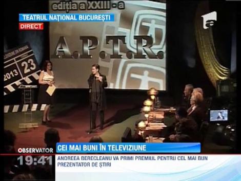 Andreea Berecleanu va primi premiul pentru cel mai bun prezentator de ştiri