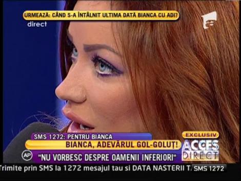 Bianca: "A fost decizia mea să nu mai vorbesc cu presa. Nu am sfidat pe nimeni, am vrut doar să tac"