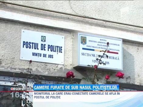 Camere de supraveghere, furate chiar de sub nasul poliţiştilor