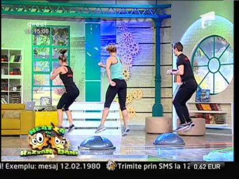 Exerciţii de tonifiere şi echilibru pe bosu