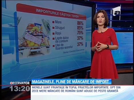Magazinele, pline de mîncare de import