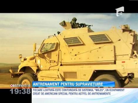 Antrenamente dure pentru militarii români care merg in Afganistan