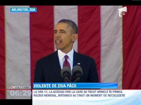 Proteste violente de "Ziua Păcii"