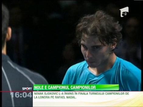 Novak Djokovici l-a învins în finala Turneului Campionilor de la Londra pe Rafael Nadal