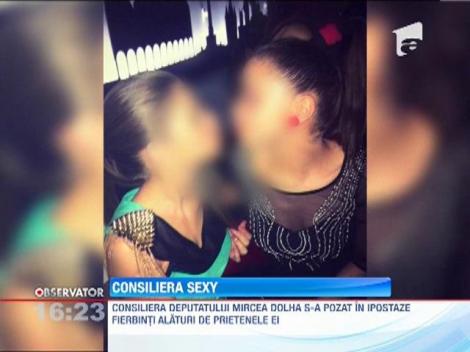 Consiliera deputatului Mircea Dolha s-a pozat în ipostaze fierbinţi alături de prietenele ei