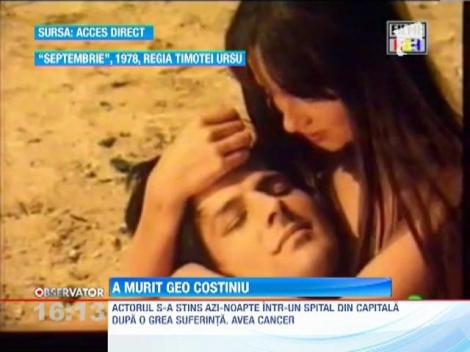 A murit Geo Costiniu