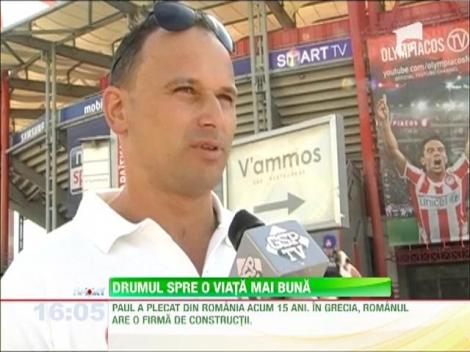 Un român se ocupă de aprovizionare, la stadionul pe care naţionala, joacă meciul tur cu Grecia