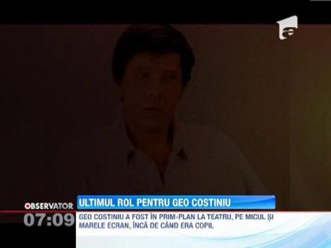 Actorul Geo Costiniu a fost răpus de un cancer agresiv