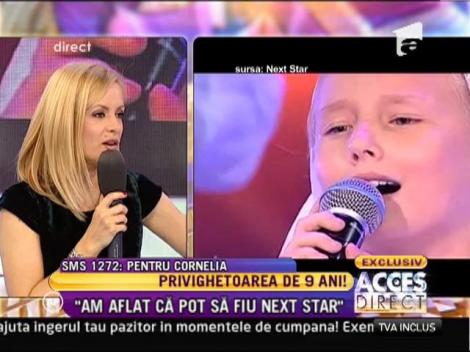 Cornelia Orleanu, finalistă ”Next Star”, a poposit la ”Acces Direct”, în drum spre marea finală
