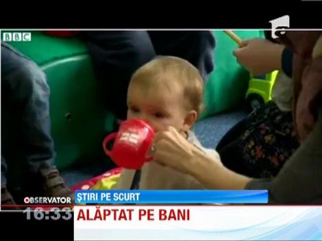 Proaspetele mămici din Anglia, încurajate cu bani să-şi alăpteze pruncii