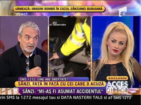 Sânziana Buruiană: "Mi-aş fi asumat accidentul, dacă eu eram la volan"