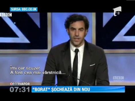 Borat a şocat din nou, la gala BAFTA! A aruncat-o pe o femeie în scaunul cu rotile în public