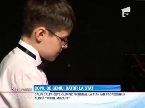 Un copil în vârstă de 12 ani, geniu al pianului, somat de FISC să-şi plătească drepturile de autor în valoare de 13 lei
