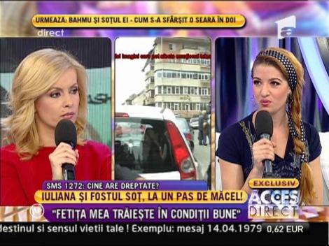 Iuliana Stănescu: "Nu o să accept să-mi ia un copil"