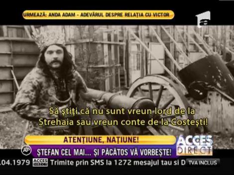 Ştefan cel Mare le-a transmis salutări Simonei Gherghe și Iulianei Luciu prin intermediul lui Cătălin Bordea