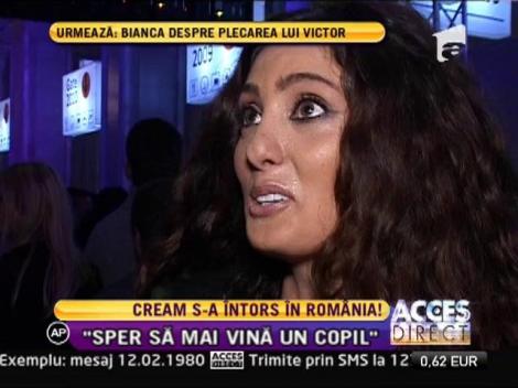 Claudia Pavel, alias Cream, a revenit în România