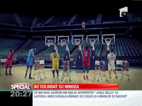 FUNNY! Jucătorii din NBA au colindat cu... mingea!