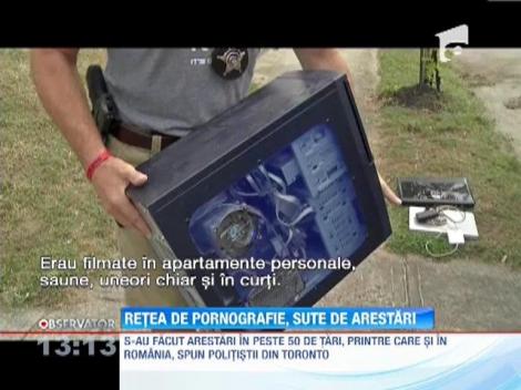 Canada: Reţea de pornografie, sute de arestări