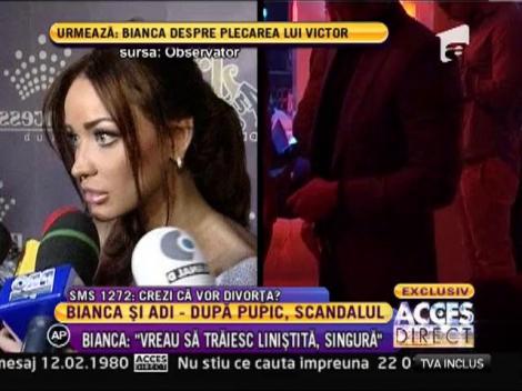 Bianca: "Am obosit de tot ceea ce mi se întâmplă. M-am gândit să plec din ţară"
