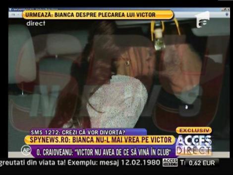 Bianca: "Victor e tensionat şi vrea să fugă în lume"