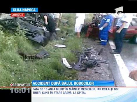 Accident după Balul Bobocilor! O adolescentă a murit, iar alţi doi tineri sunt în stare gravă