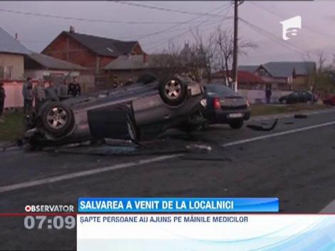 Accident grav  într-o comună din Dâmboviţa. Şapte persoane au fost rănite