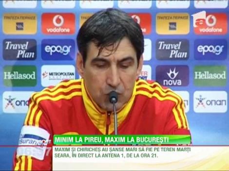 Chiricheş şi Maxim vor fi titulari în returul cu Grecia
