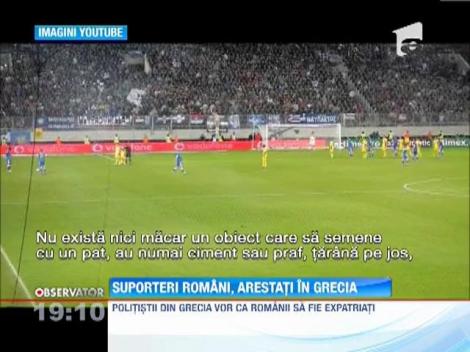 Opt suporteri români, arestaţi în Grecia