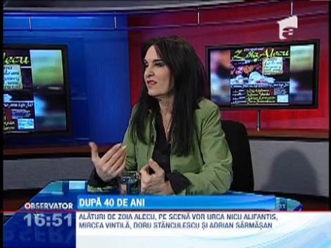Cântăreaţa Zoia Alecu, în lumina reflectoarelor de 40 de ani