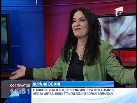 Cântăreaţa Zoia Alecu, în lumina reflectoarelor de 40 de ani