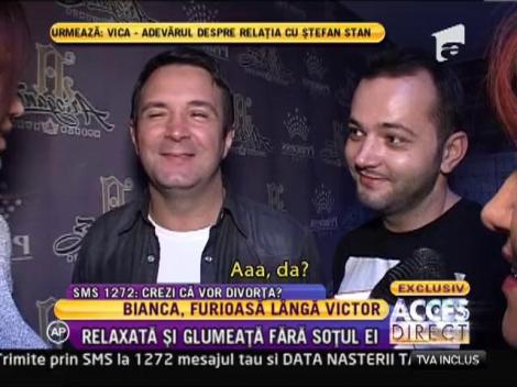 Bianca Slav, relaxata şi glumeaţă fără soţul ei