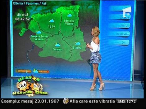 Vremea cu Flavia Mihășan: ”Sunt anunțate temperaturi scăzute cu ploi slabe”