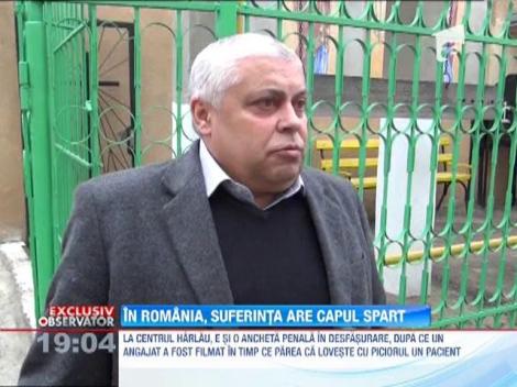 Imagini înfiorătoare într-un centru din Iaşi! O pacientă stă de zile întregi cu o rană deschisă la cap