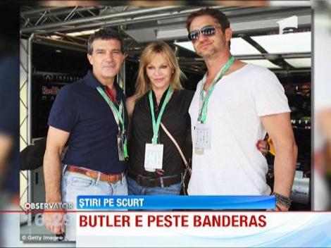 Gerard Butler a fost prezent la circuitul de Formula 1 din Austin, Texas