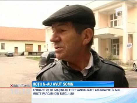 20 de maşini au fost vandalizate în mai multe parcări din Targu-JIu