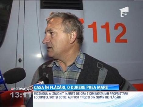 Un bărbat din judeţul Gorj a murit după ce i-a luat foc casa