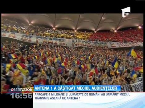 Antena 1 a câştigat meciul audienţelor