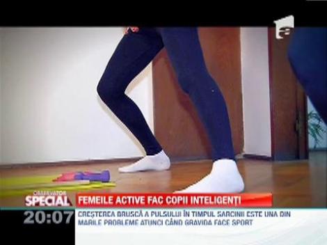 Femeile însărcinate care fac sport în timpul sarcinii nasc copii mult mai inteligenţi