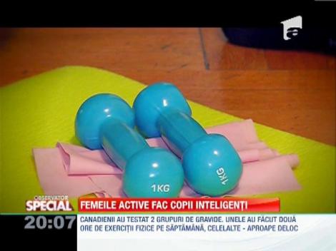 SPECIAL! Femeile care fac sport în timpul sarcinii nasc copii mai inteligenţi (studiu)