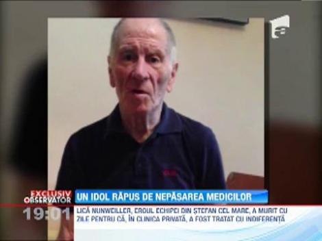 Fosta glorie de la Dinamo, Lică Nunweiller, un idol răpus de nepăsarea medicilor