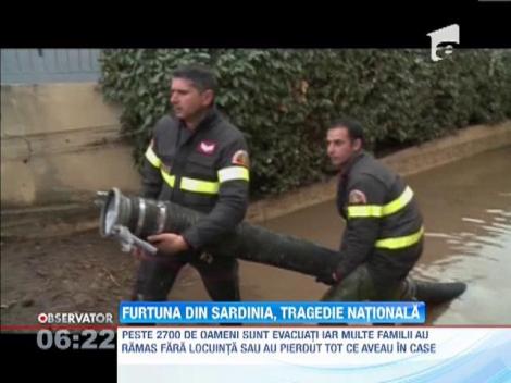 Furtuna din Sardinia, tragedie naţională