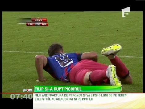 Lucian Filip şi-a rupt piciorul!