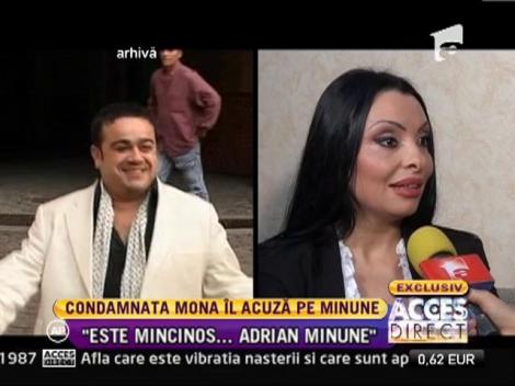 Dansatoarea Mona Constantinescu sare la gâtul lui Adi Minune, după ce a fost condamnată la închisoare