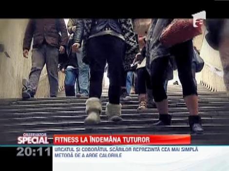 Urcatul şi coborîtul scărilor, cea mai simplă metodă de a arde caloriile