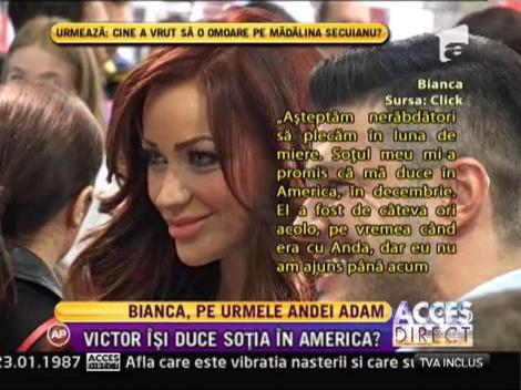 Bianca și Victor Slav vor să meargă în SUA!