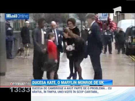 Ducesa de Cambridge, surprinsă într-o ipostază a la Marilyn Monroe