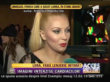 Lora, îmbrăcată într-o rochiţă care i-a pus pe gânduri pe bărbaţi!