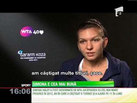 Simona Halep, desemnată jucătoarea cu cel mai mare progres în 2013!
