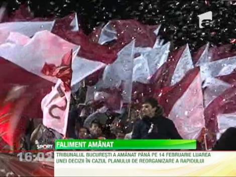 Tribunalul Bucureşti nu a băgat Rapidul în faliment