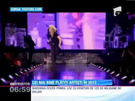 Topul celor mai bine plătiţi artişti în 2013